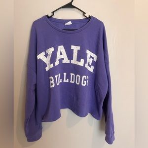 YALE BULLDOGS SWEATSHIRT - VINTAGE VIBES - PLUS SIZE ATHLEISURE